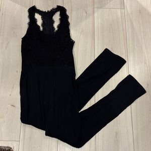 Ella Moss Black Lace Jumpsuit